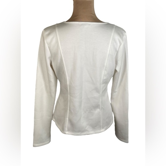 BANANA REPUBLIC ~ SOFT TOUCH SCUBA FITTED TOP MEDIUM - Picture 3 of 7